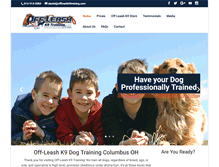 Tablet Screenshot of columbusdogtrainers.com